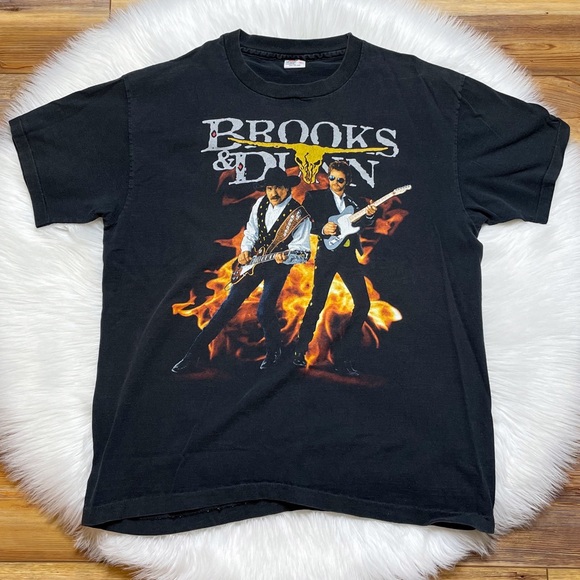 Vintage Shirts Vintage Brooks And Dunn Electric Rodeo Tour Shirt Xxl Single Stitch Anvil Usa